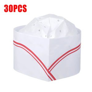 30 Buah Chef Topi Chef/Kertas Viscose Topi/ Topi Master Chef Dunia /Topi Koki Kertas Klasik 29cm
