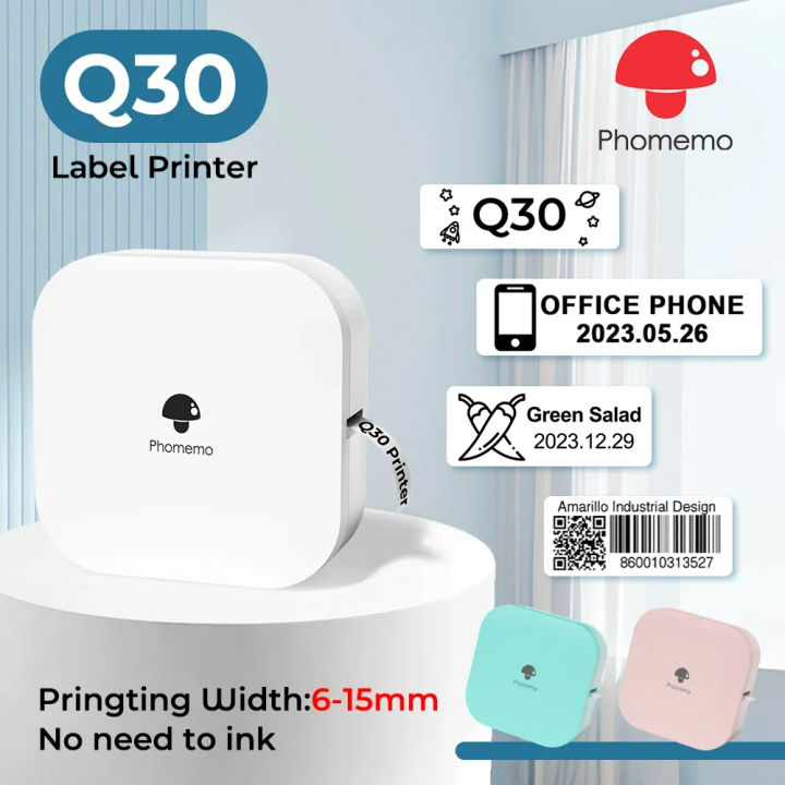 Phomemo Q30 Label Maker Machine Mini Pocket Thermal Label Printer