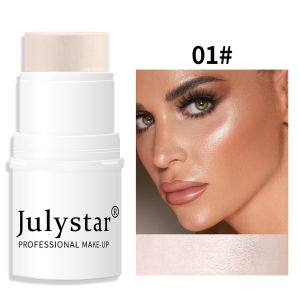 Julystar Lazy Persons Highlighting and Contouring Palette Sunburn Blush Rouge Pearl Blush Cream Blush Stick and Single-Color Matte Blush