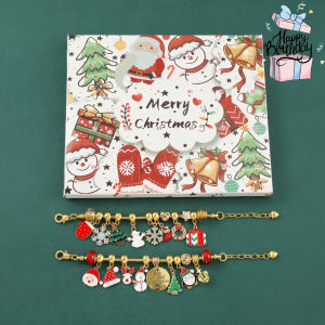 Zanzancc【Clearance】Christmas DIY Bracelet Fashion Charm Advent Surprise Calendar Blind Box For Girls Birthday Jewelry Accessory Popular Gift Popular Toys Childrens Toys