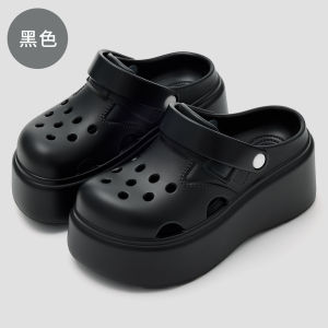 [Free Shipping] Solid-Color WomenS Summer Outdoor Thick-Soled Breathable Non-Stuffy Non-Slip Height-Enhancing Sandals