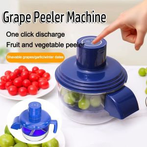 MECOME Hands-Free Electric Grape Peeling Machine Automatic Effortless Peeling Small Fruit Peeler Machine Durable Skin Remover for Berries Fruits Fruit Peeler Tool
