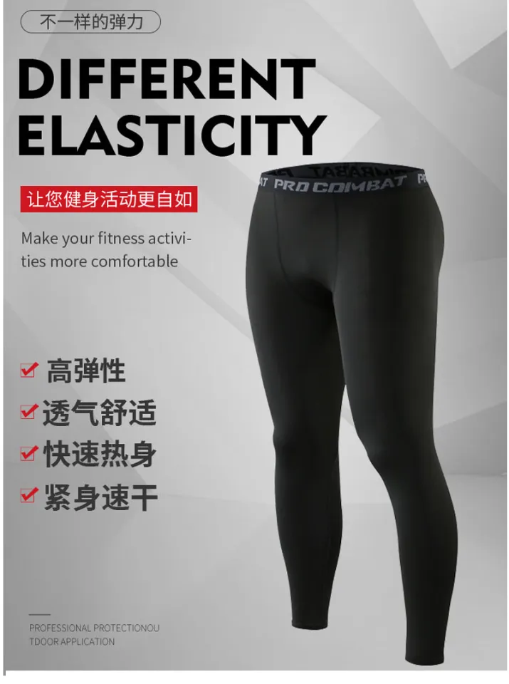 Pro Combat Unisex Legging Tight Gym Running Fitness Adult Sport Pants  Seluar Sukan Long/Short/3Quarter 6 Size