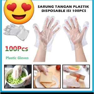 Sarung Tangan Plastik Sekali Pakai Isi 100 Pcs SH R06
