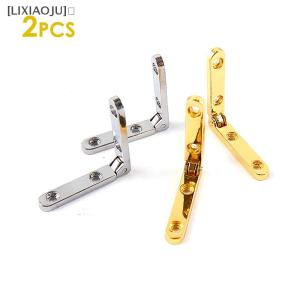 [LIXIAOJU] 2Pcs 90 Degree Hinges For Wooden Box Jewellery Case Cabinet Furniture Hardware