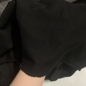 1 Mét Vải Chéo Mịn (Vải May Quần Tây) Màu Đen Đậm Trơn Khổ 1m6 Hàng Công Ty