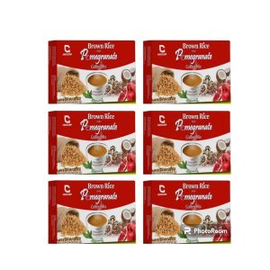 Anci Brown Rice Coffee Plus Pomegranate Mix Organic with Stevia Leaves Extracts for Sweeteer