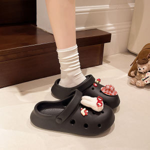 [Free Shipping] EVA Thick-Soled Clogs For Women Breathable And Height-Increasing Summer Couple Sandals Outdoor Non-Slip Slippers