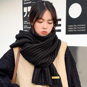 WCYC Bib Thermal Neck Warmer Windproof Fashion Knitting Scarf Couple Warm Neck Cover Thickening Warm Tube Men Women