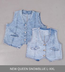 ATASAN WANITA MALINI DENIM VEST -SYS CLOTHIER
