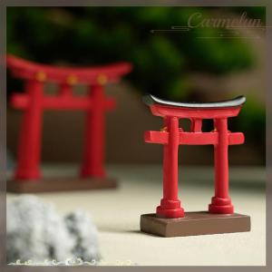 [Carmelun] Torii ขนาดเล็กประตูญี่ปุ่นวัดชินโตสวนแบบจำลองสถาปัตยกรรมเอเชียของตกแต่งสวนบอนไซเซนของตกแต่งตู้ปลาของตกแต่งแบบจีน
