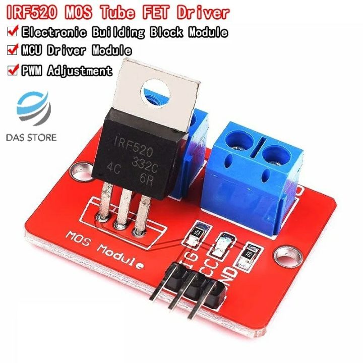 MODUL Mosfet IRF520 MOSFET Driver 100V 10A Motor Selenoid Module ...
