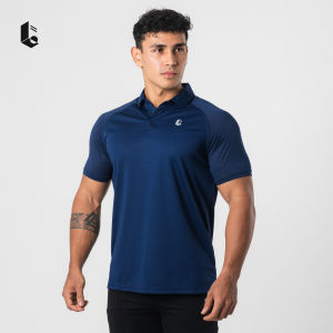 Lockerwear Polo Shirt Baju Olahraga Pria Kaos Berkerah Lengan Pendek Short Sleeve Sport Gym Fitness Golf Tennis Slim Dry Fit