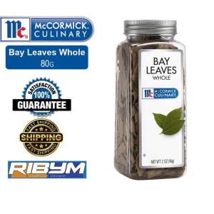 McCormick Bay Leaves Whole 80g Culinary Grade Spices for Cooking in Pet Bottle Easy Storage and Use