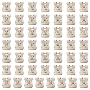 Pack Of 50 Disposable Baby Bib Bear Pattern Soft Not Woven Fabric Baby Bib for Easy Mealtime Fun & Mess Frees Dining