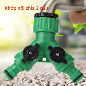 Đầu nối nhanh chữ Y chia 2 có van khóa