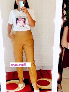 CELANA KANTOR BAHAN KATUN STRETCH FASHION WANITA