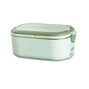 GUHEHARD Stainless Steel Electric Heated Lunch Box 1.2 L UK/EU/US Plug Travel Food Warmer Portable Durable Constant Temperature Lunch Box Office
