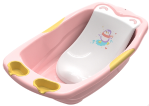 Bộ thau Tắm có tựa lưng BABY LIFE + Nhựa Duy Tân - Thau tắm trẻ sơ sinh và trẻ nhỏ