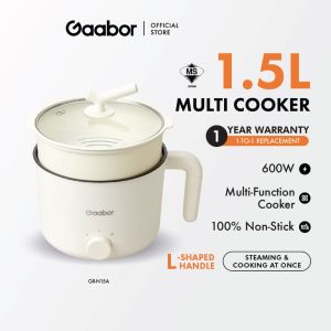 fast shipping -in stockGaabor Capacity Multi-Functional Non-sticky Coating 1.8L Multi Cooker EC-18M01A