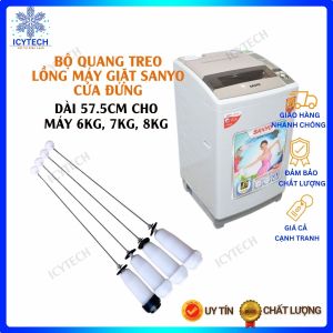 Bộ tay quang treo máy giặt SANYO lồng đứng cửa trên 6kg 7kg 8kg dài 57.5cm hàng zin hãng - ICYTECH