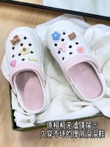 [Free Shipping] 8.0Cm Height-Increasing WomenS Clogs New Summer Outdoor Beach Sandals With Thick Soles And Non-Slip Design