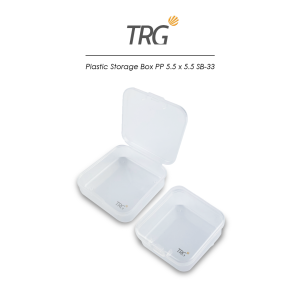 TRG Plastic Storage Box PP 5.5 x 5.5 SB-33 - Tempat Penyimpanan Kotak Plastik Kecil Serbaguna 55 x 55 cm TRG