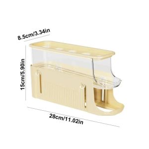 Refrigerator Egg Storage Box Automatic Scrolling Egg Organizer Large Capacity Kitchen Egg Dispenser Rolling Egg Storage Rack