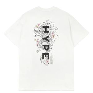 HYPE Relaxed Seasonal Twisted TEE 2 mens and womens short sleeved T-shirt loose mens fashion Tops