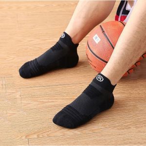 SuperFashionRoom Running Socks Sports Basketball Football Cycling Men Women Anti Slip Breathable Moisture Wicking Thick Black Seamless Athletic Sock Cheap Things W17