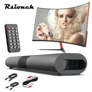 Banchugw Bluetooth Soundbar Speakers with Subwoofer Wired Sound-bar Wireless Speaker on TV Bass Surround Sound for Home Theater