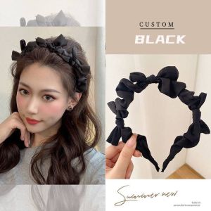 Princess Satin Bow Headband for Women Hair Accessories