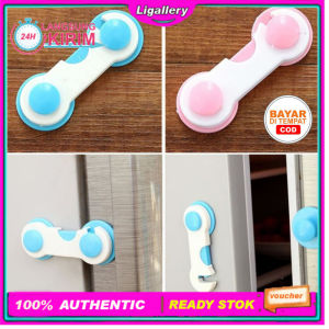 Ligallery -  Pengait Pengaman Pintu Lemari Warna Biru & Pink