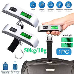 COD KBT Timbangan Gantung Tas Koper Digital 50kg 0.01kg Luggage Scale - QCS-13