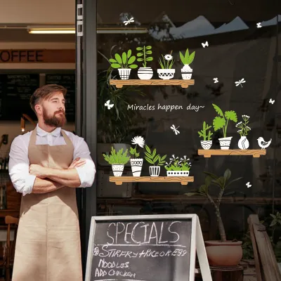 Youhome สติ๊กเกอร์คาเฟ่ สติ๊กเกอร์ติดผนัง สติกเกอร์ แต่งร้านกาแฟ diy สติ๊กเกอร์ สติ๊กเกอร์ติดกระจก cafe coffee คาเฟ่ พร้อมส่ง