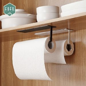 Fudonar ที่แขวนกระดาษทิชชู่ ที่ใส่กระดาษทิชชู่ ที่แขวนในครัว แท่นแขวน ที่แขวนกระดาษชำระ