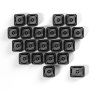 แป้นพิมพ์คีย์บอร์ดธีมลูกแมวสีใสติดตั้งง่าย PC มีความทนทานเน้นหัวใจ