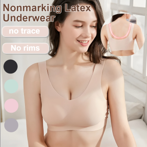 Sleep Plus Size Bra High Fit Corset Ice Silk Large Size Non-restrictive Soft High Value