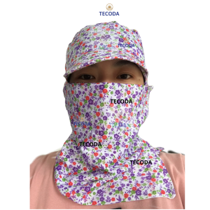 Nón mũ chống nắng 2 Lớp cotton vành nhỏ hình hoa TECODA MVN02