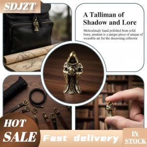 SDJZT Undead Skull Knife Beads Brass 3D Paracord EDC Pendant Outdoor DIY Lanyard Tool Accessories