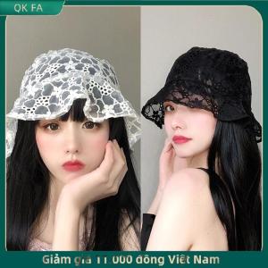 QK FA ✨ Ngọt Ngào Dễ Thương Ren Hat Hollow Hoa Xô Hat Thời Trang Phụ Nữ Ngư Dân Hat Thoáng Khí Che Nắng Kem Chống Nắng Hat