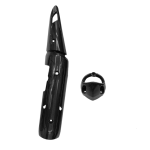 Lightweight ABS Motorcycle Exhaust Shield Anti Scorching Guard Carbon Fiber Finish Exhaust Pipe Protections for Y15ZR