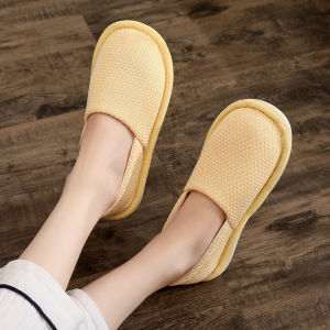 [Free Shipping] Summer Lightweight Cotton Slippers Breathable And Non-Slip With Soft Soles And A Heel Wrap Designed For And Postpartum Women To Wear During The Confinement Period