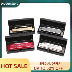 Dragon 10 Hole Harmonica Mouth Organ Puzzle Musical Instrument Beginner Teaching