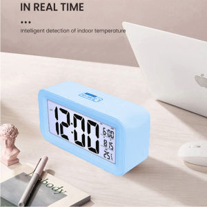 Digital Alarm Clock Snooze with LED Night Light Temperature Calendar Date / Jam Loceng Digital