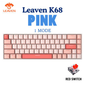 Bàn phím cơ cắm dây Leaven K68 - 1mode - Led RGB - Có hot-swap - Keycap Xuyên LED - Có APP tùy chỉnh