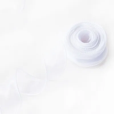 COZII 10 หลา/ม้วน Sheer ริบบิ้นชีฟอง Organza ซาตินริบบิ้นสําหรับห่อของขวัญตกแต่งช่อดอกไม้งานแต่งงานพวงหรีดอุปกรณ์เย็บผ้า