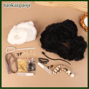 tuokaiguoji Kawaii Plush Kitten Pendant Handmade Diy Material Package Girls Children Toys Cute Hanging Gift