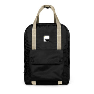Scratchline Calen Cordura Black Backpack Pria dan wanita