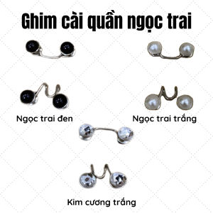 Set 3 Nút Ghim Chống Tuột Quần Váy – Ngọc Trai Kim Cương Cao Cấp Dễ Lắp Không Hỏng Vải